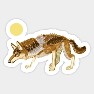 Steppe Wolf Canis lupus campestris #1 Sticker